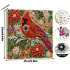 Christmas DIY Special Shape Diamond Painting Pearl Art With Inner Frame Kit 25x25cm(Christmas Cardinal)