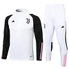 2023/2024 Juventus Half-Pull Training Suit White Football Shirt 1:1 Thai Quality