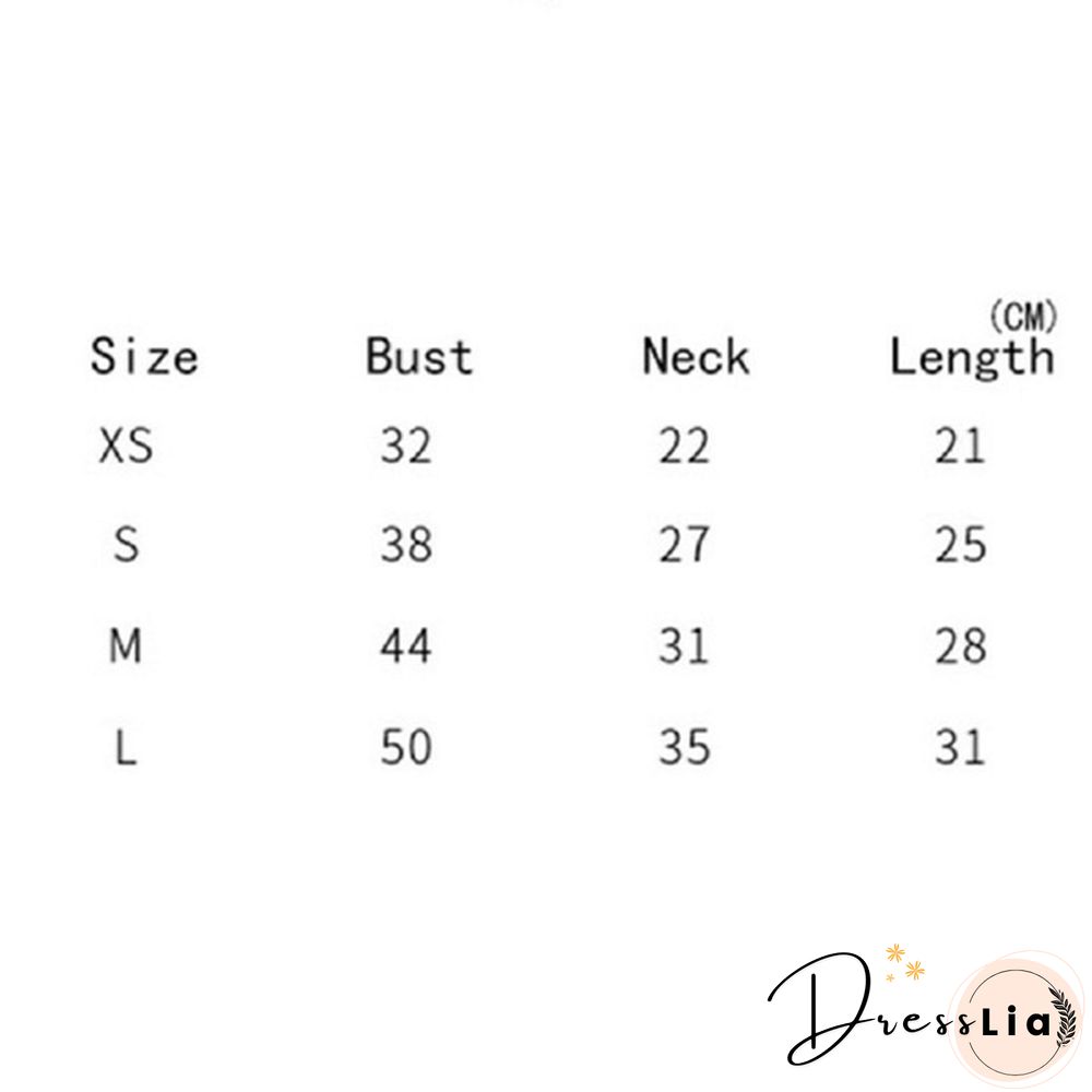 1PCS New spring and summer pet clothes breathable vest comfortable special printed personality shirt