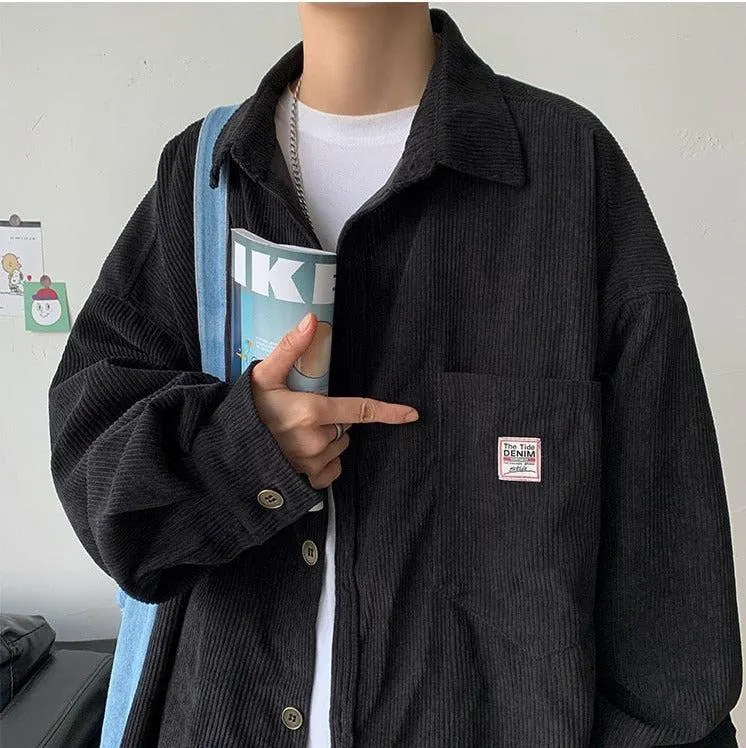 Brownm Corduroy Casual Shirt