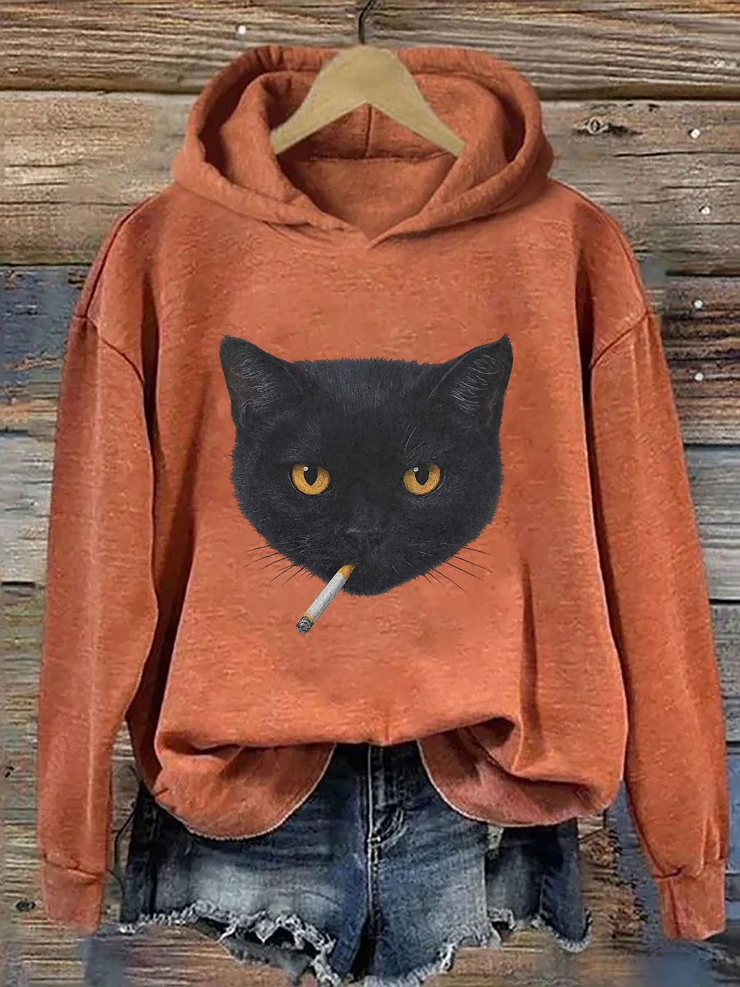 Smoking Cat Hoodie