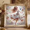 Diamond Painting-DIY Crystal Rhinestone The Girl Dancing with Butterflies(Box Packaging)