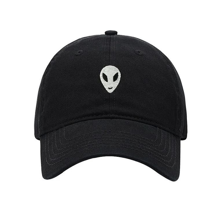 Alien Embroidery Pure Cotton Baseball CapWomen Men Hat Sport Visors Snapback Cap Sun Hat Breathable Outdoor Caps