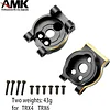 AMK Brass Axle Case Rear Diff Housing, LCG Brass Counter Weight Axle Housing for 1/10 RC Crawler Car TRX4 TRX6 Upgrade Parts