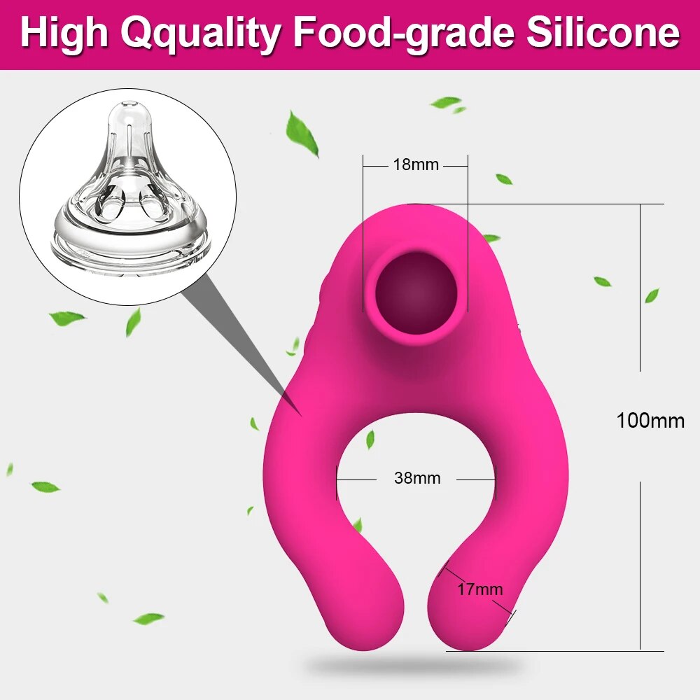 Vibrating Cock Ring for Couples, Clit Stimulator Delay Ejaculation Sex Toy