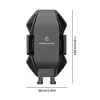 Wireless Car Charger Cell Phone Stand 15W Fast Charging for iPhone 15 Galaxy S23