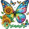 (Multi-Style)Butterfly-Partial Special Shaped Diamond Painting 30*30CM