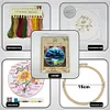 【Limited Stock Sale】Flowers-DIY Embroidery Kit with Pattern Cotton Threads Needles Hoop 30*30cm/11.81*11.81in tapestrymarket