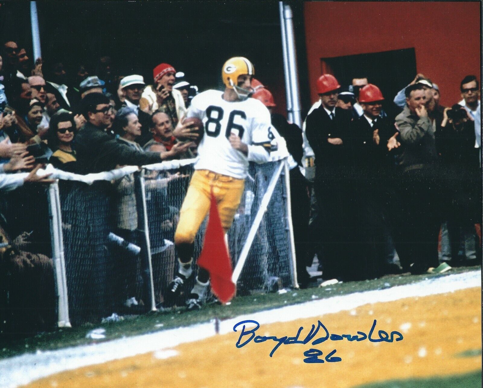 Autographed BOYD DOWLER Green Bay Packers 8x10 Photo Poster painting w/COA