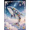 Diamond Painting-DIY Special Shaped Drill Pearl Painting Whale(30x40cm)