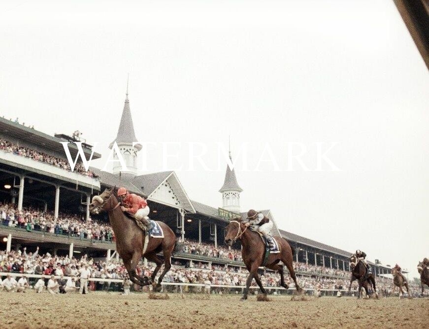 LIL E TEE 1992 Kentucky Derby Winner Horse Glossy 8 x 10 Photo Poster painting Poster