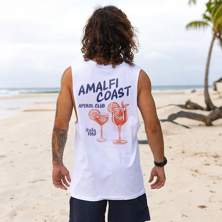 Amalfi Coast Printed Men's Vest