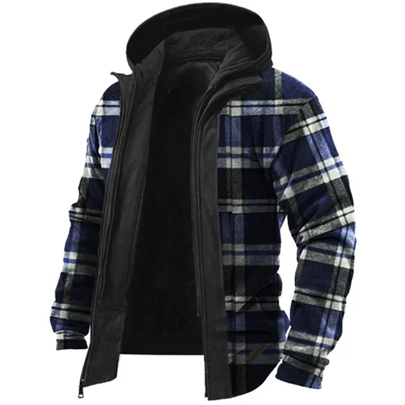 Flannel Hooded Jacket