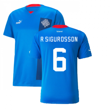 Iceland Ragnar Sigurðsson 6 Home Shirt Kit 2022-2023