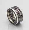 Men's Silver Rings - Handcrafted Morgan Silver Dollar Rings Made in the USA | Men's Silver Rings Crafted from Genuine Silver Coins | Men's Genuine Silver Rings | Turn into a Treasure