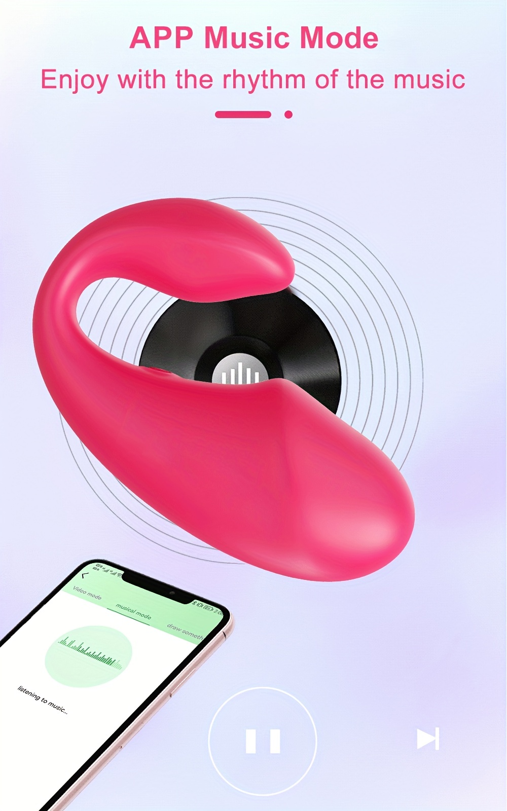 App Remote Control Wearable Panty Clitoral Vibrator