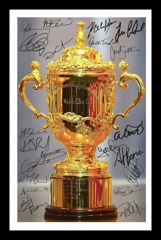 New Zealand All Blacks 2011 Rugby World Cup Squad Signed & Framed Photo Poster painting 2