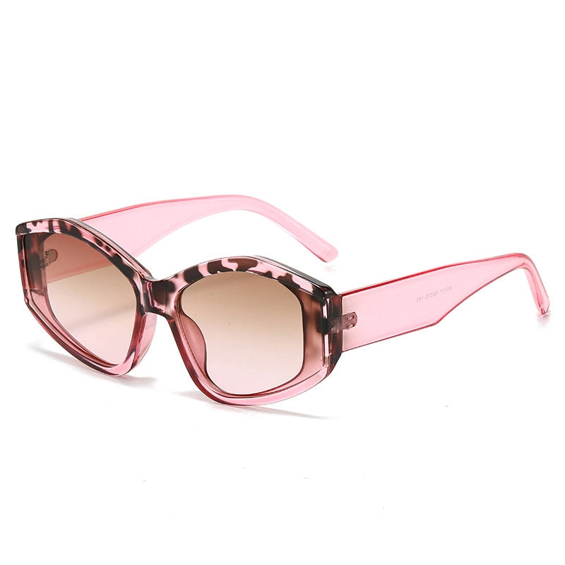 Casual Basic Minimalist Irregular Ac Cat Eye Full Frame Women’s Sunglasses