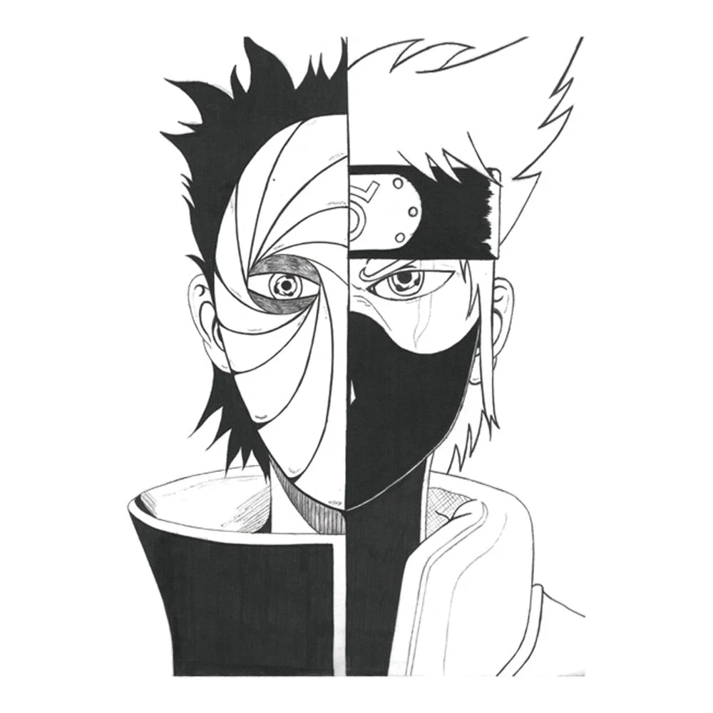 1/2/3/10/18/30 Pieces Japanese Anime Penn Sharingan Akatsuki Hinata Jiraiya Ninja Temporary Tattoo Stickers For Men and Women