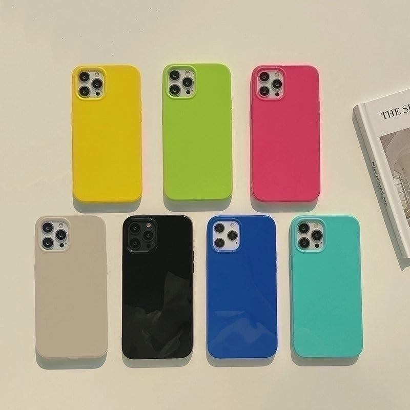 Minimalist Solid Color Tpu Phone Cases