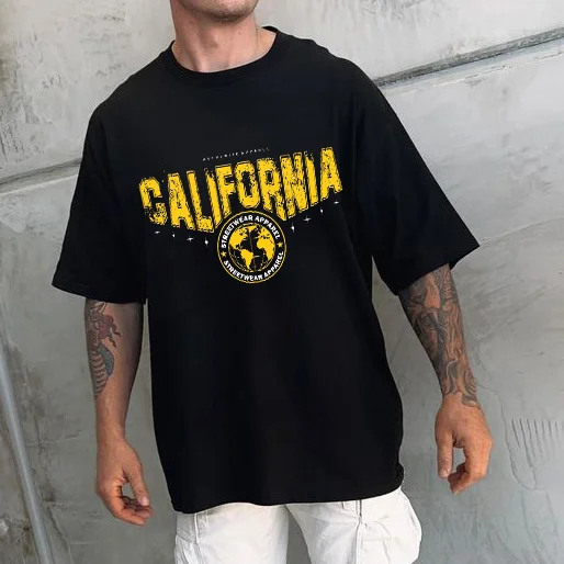 California Oversized Short Sleeve T-Shirt