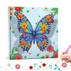 (25x25cm)DIY Pre-Framed 3D Flapping Butterfly Diamond Painting Art Craft Kit Living Room Decor