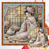 Japanese Beauty-11CT Counted Cross Stitch 50*50cm/19.69*19.69in
