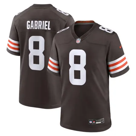 Men's Cleveland Browns #8 Dillon Gabriel Nike Brown Team Game Jersey