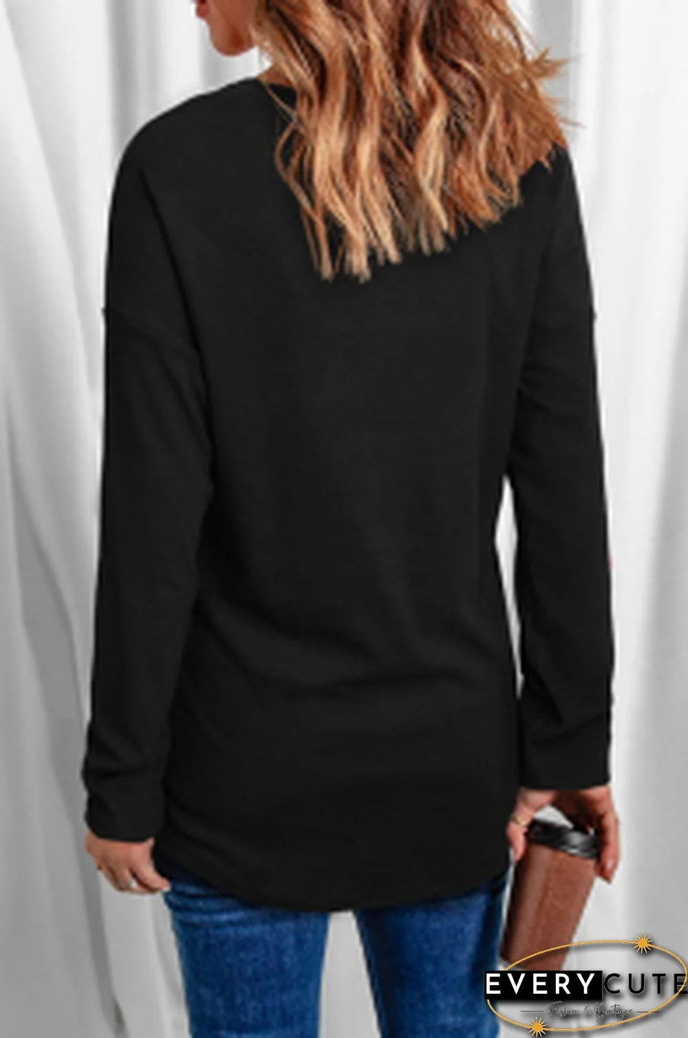 Leopard PRAY Graphic Long Sleeve T Shirt