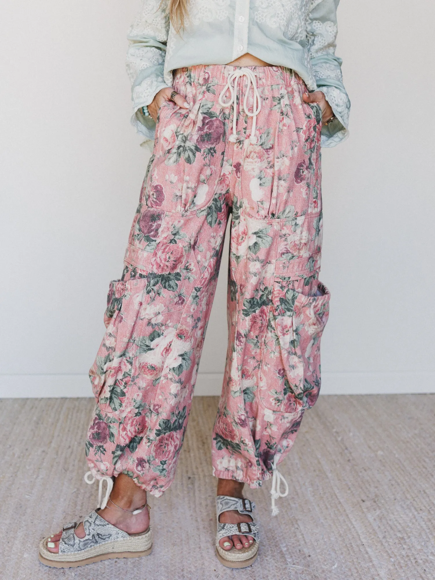 Flower Party Pants - Pink