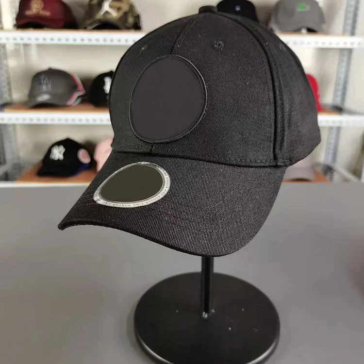 Stone Label Sunshade Curved Brim Hat Casual Mens Baseball Cap Female Duck Cap Couple Hat Tide