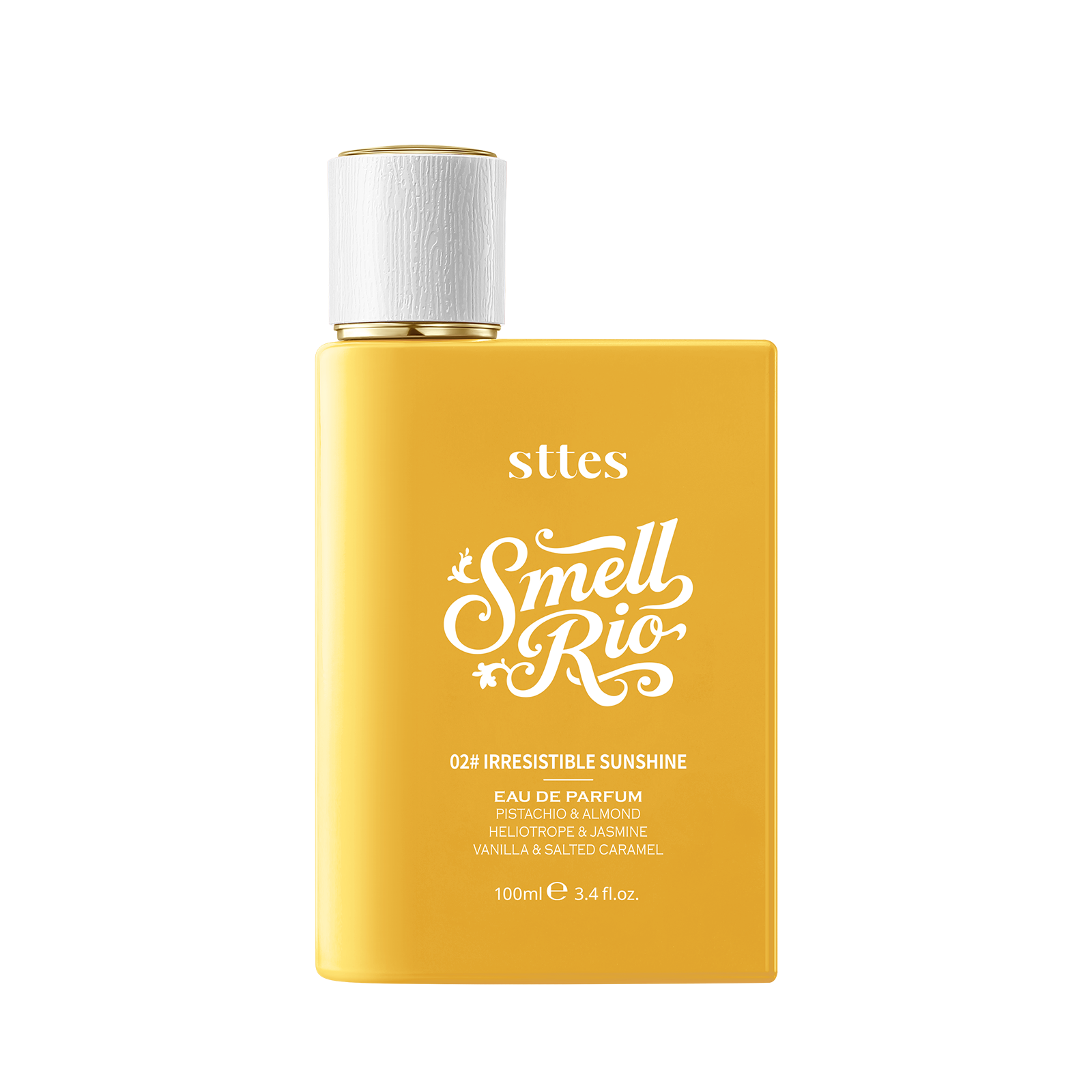 Sttes Perfume 02#（Irresistible Sunshine） - Eau De Perfume 100ml (3.4fl Oz)  vanilla Gourmet tune (Caramel vanilla flavor)   