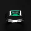  Green Tourmaline  Men's Ring 