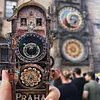 Prague Astronomical Clock Fridge Magnet High-end 3D Gear Rotating Wooden Magnetic Sticker Creative Gift