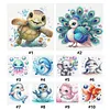 Animal Full 18CT 2 Strands DIY Stamped Embroidery Needlepoint Starter Kits 7.87x7.87inch Cross Stitch Art and Crafts Kits for Beginners Adults Home Decor