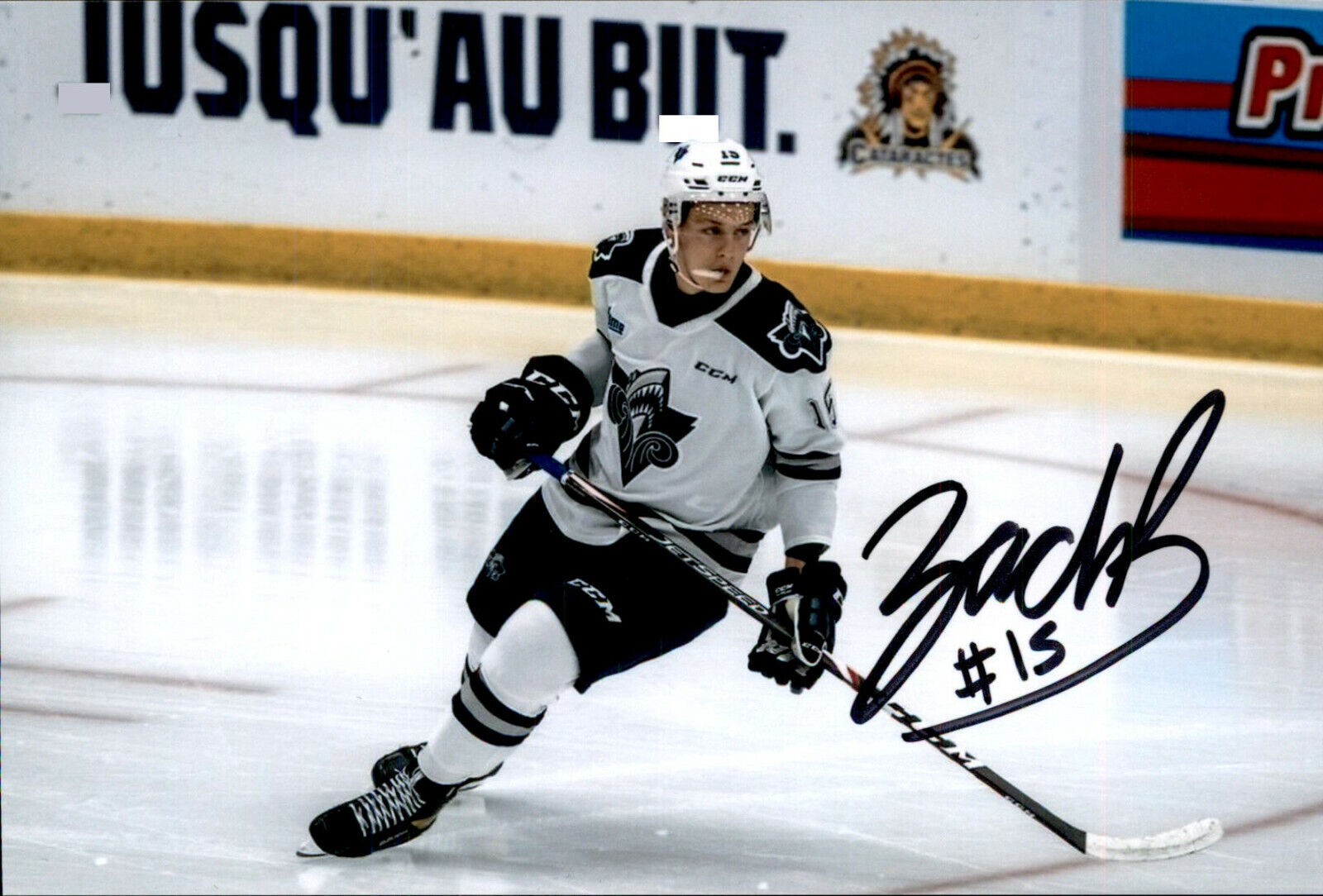 Zachary Bolduc SIGNED autographed 4x6 Photo Poster painting RIMOUSKI OCEANIC / ST LOUIS BLUES #5