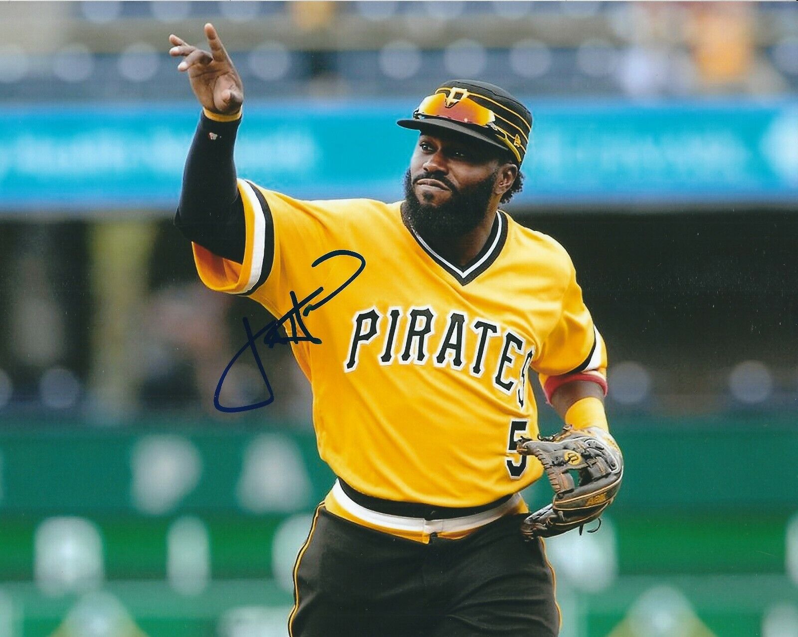 Signed 8x10 JOSH HARRISON Pittsburgh Pirates Autographed Photo Poster painting - COA