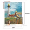 Diamond Painting Beachfront Lighthouse Full Round Drill Picture (A3799)