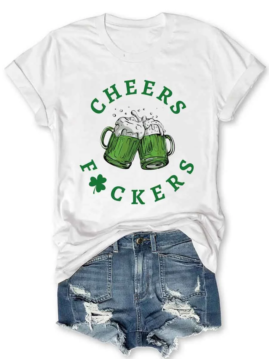 St. Patrick's Day Funny Cheers Shamrock T-Shirt