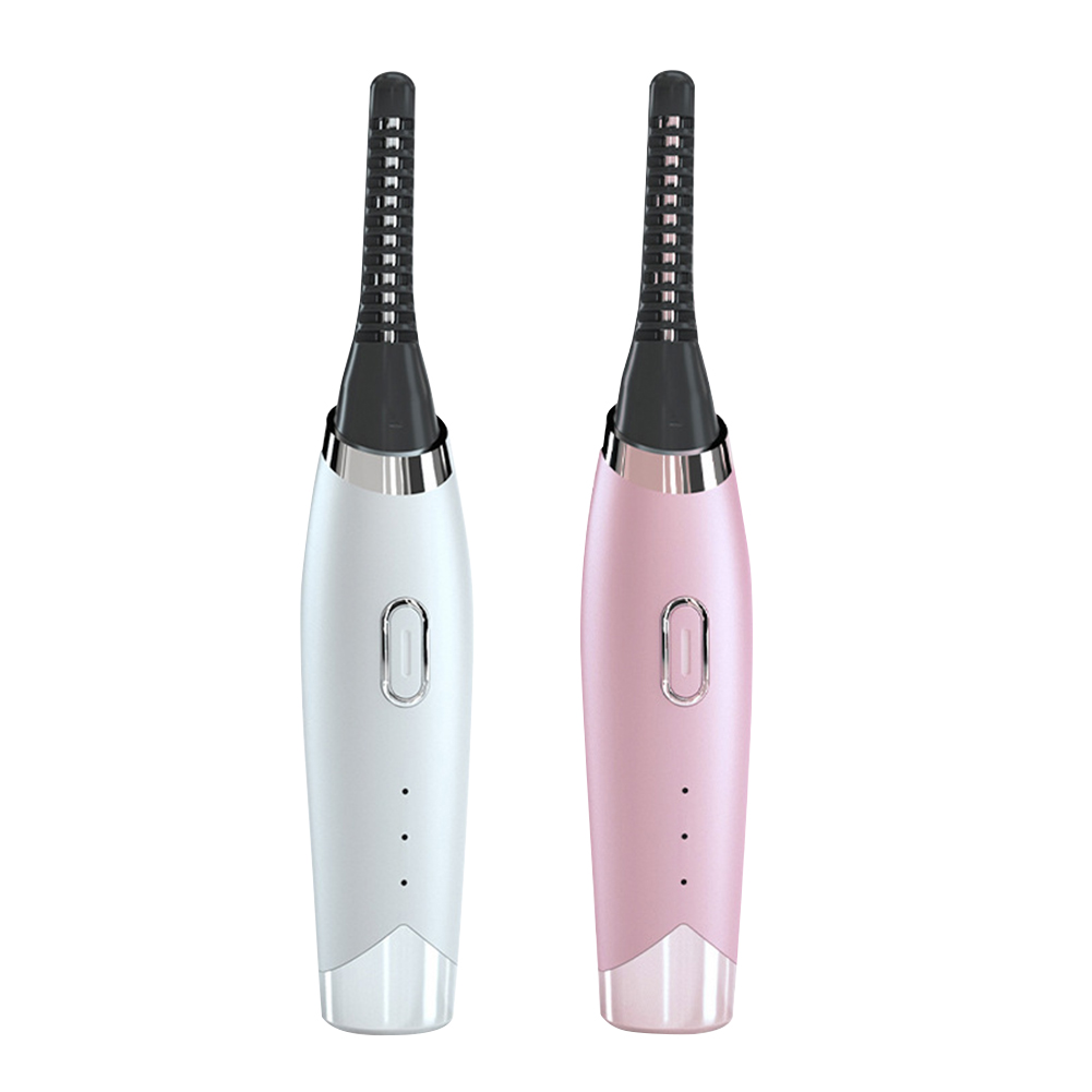 

Portable Mini Electric Heated Eyelash Curler Makeup Eye Lashes Applicator, White, 501 Original