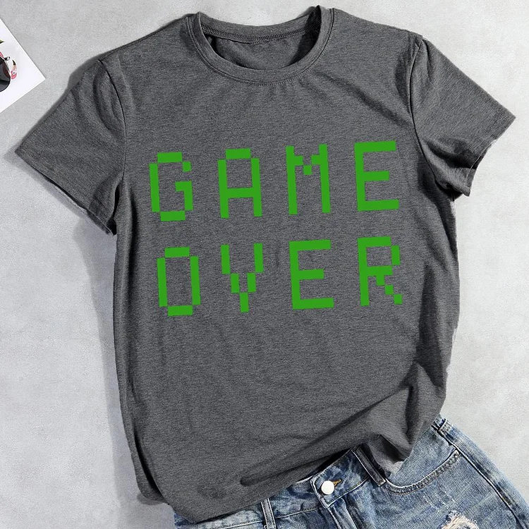 GAME OVER Round Neck T-shirt