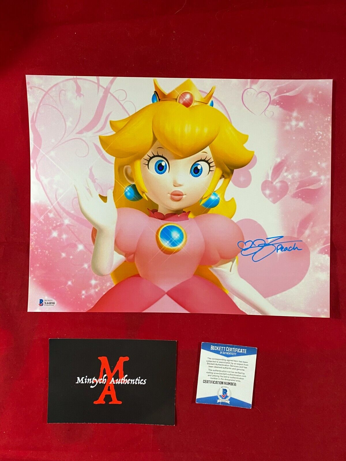 JEN TAYLOR AUTOGRAPHED SIGNED 11x14 Photo Poster painting! PRINCESS PEACH! MARIO! BECKETT COA!