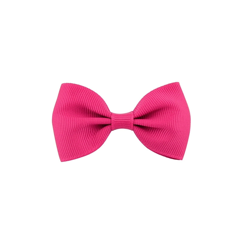 Solid Color Children’s Bow European Version Cute Hairpin Baby Hair Accessories Flat Head Bow Tie 643