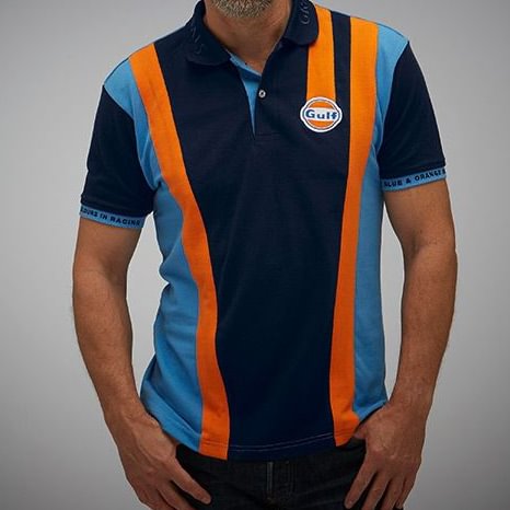 gulf racing polo shirt