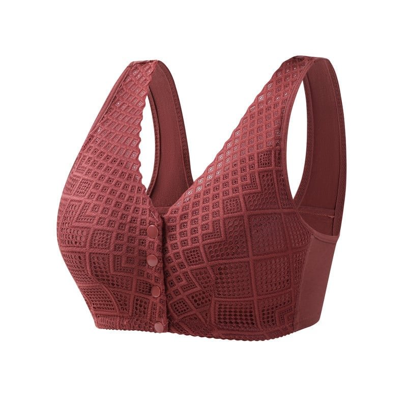 🔥BUY 1 GET 3🔥Plus Size Cotton Front Button Bra
