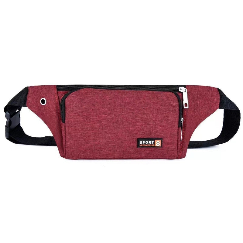 Sports Waist Bag Women’s Mobile Phone Bag Men’s Multifunctional Running Fitness Outdoor Leisure Waist Bag Cash Collection Fashion Waist Bag