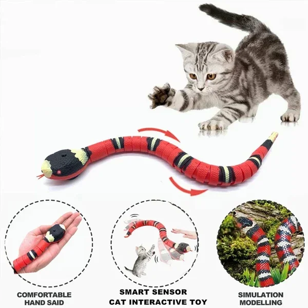 😺Electric Interactive Snake Toy for Cats
