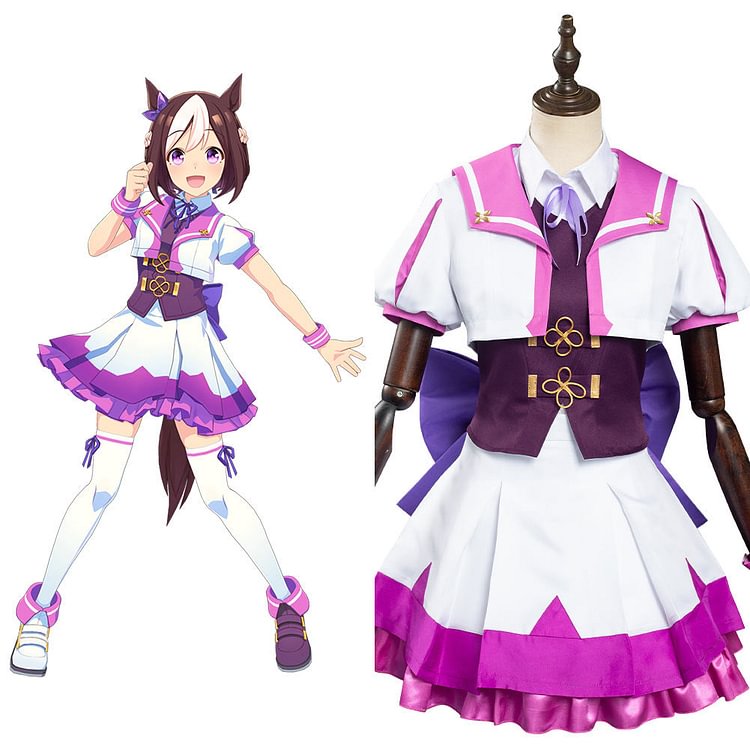 Pretty Derby Special Week Cosplay Costume School Uniform Dress Outfits Halloween Carnival Suit