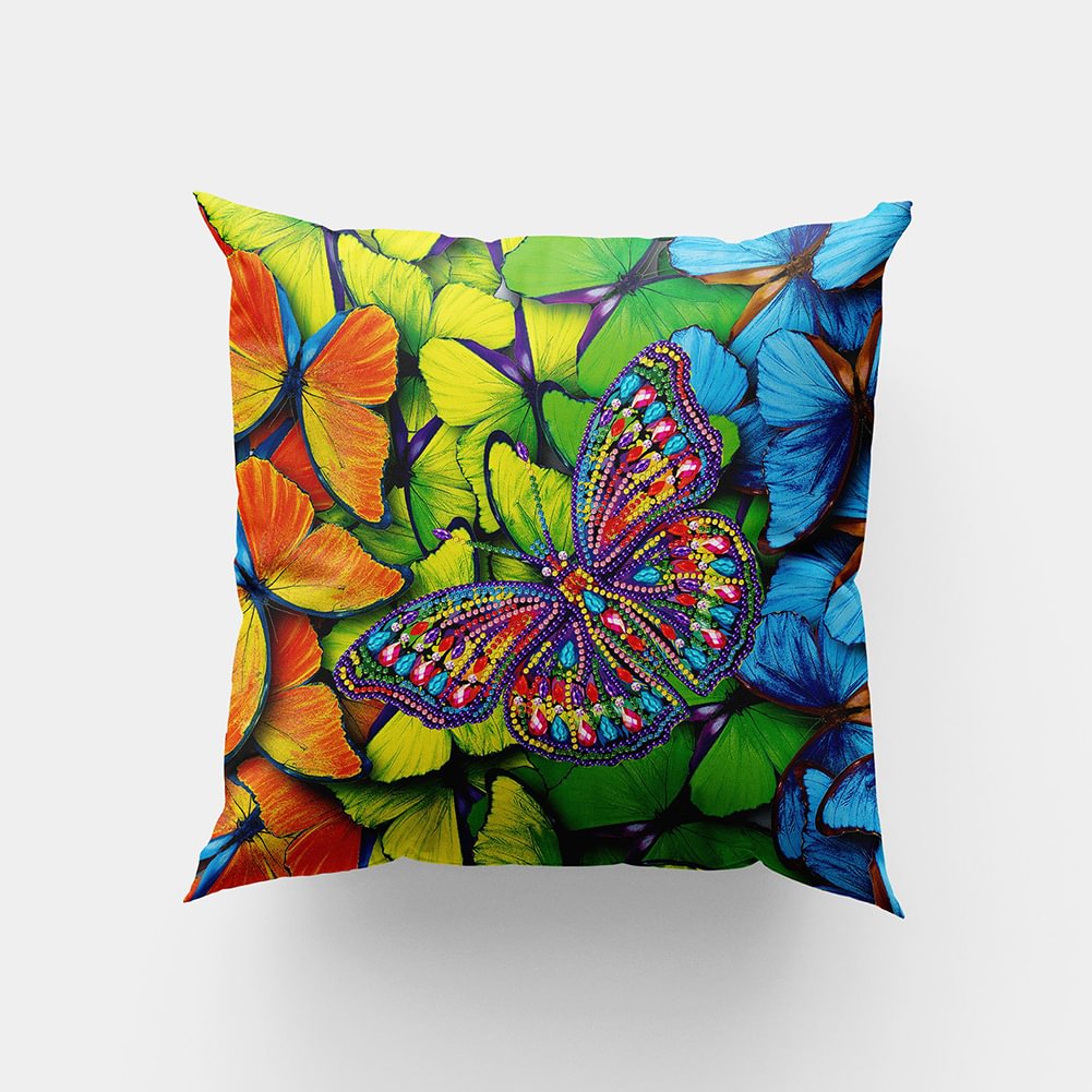 DIY Diamond Painting Pillow Case Butterfly