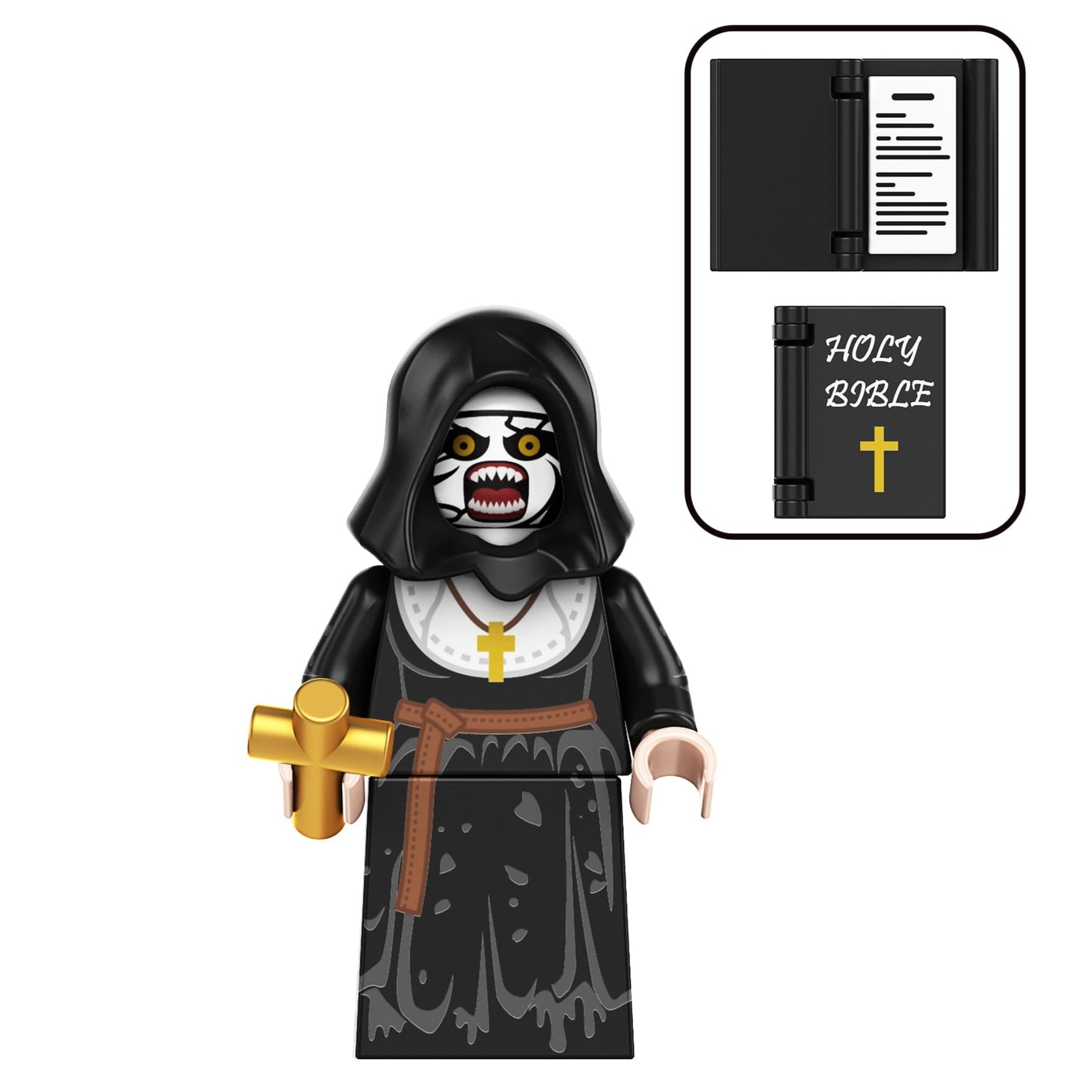 Valak Demon Nun Custom Horror Minifigure LBS monstertoys